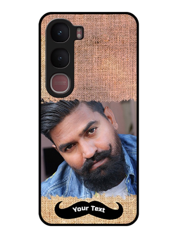 Custom Vivo Y31 5G Custom Glass Phone Case - With Texture Design