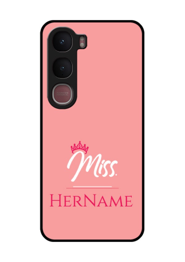 Vivo Y31 5G Custom Glass Phone Case - Mrs With Name Design