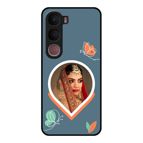 Vivo Y31 5G Custom Glass Phone Case - Droplet Butterflies Design Vivo Y31 5G Custom Glass Phone Case - Droplet Butterflies Design