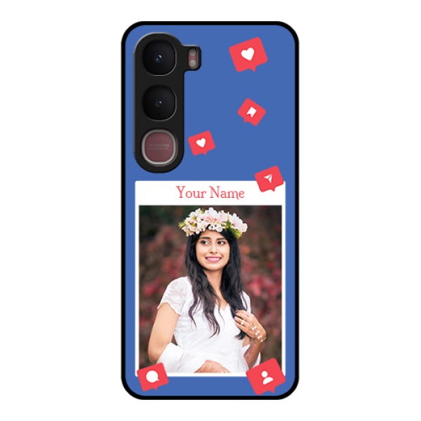 Vivo Y31 5G Custom Glass Phone Case - Like Share And Comment Design Vivo Y31 5G Custom Glass Phone Case - Like Share And Comment Design
