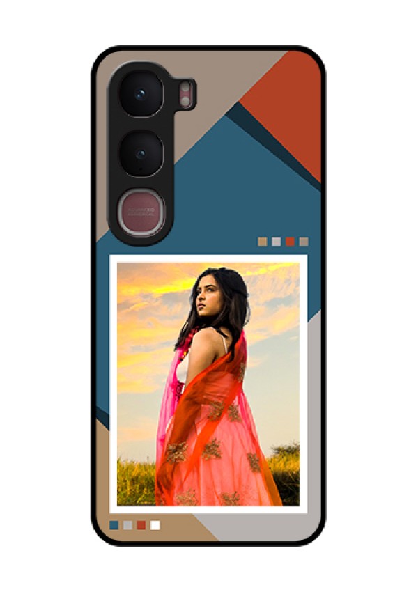 Vivo Y31 5G Custom Glass Phone Case - Retro Color Pallet Design