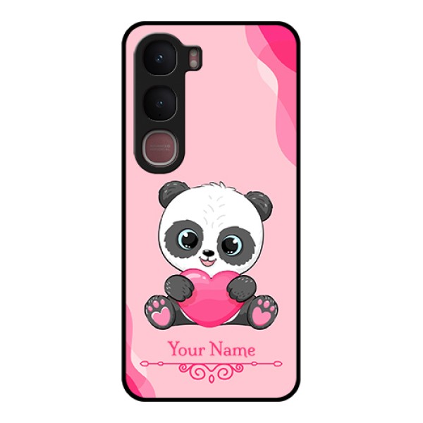 Vivo Y31 5G Custom Glass Phone Case - Cute Panda Design