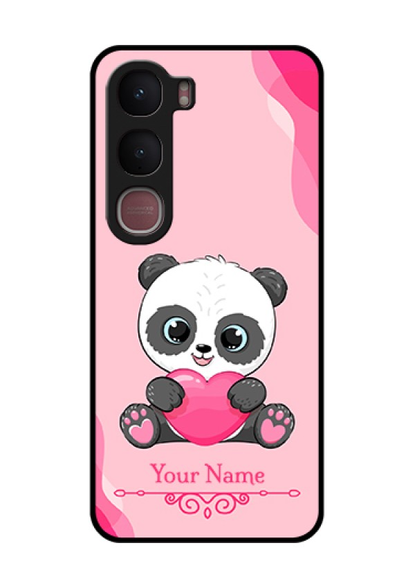 Vivo Y31 5G Custom Glass Phone Case - Cute Panda Design