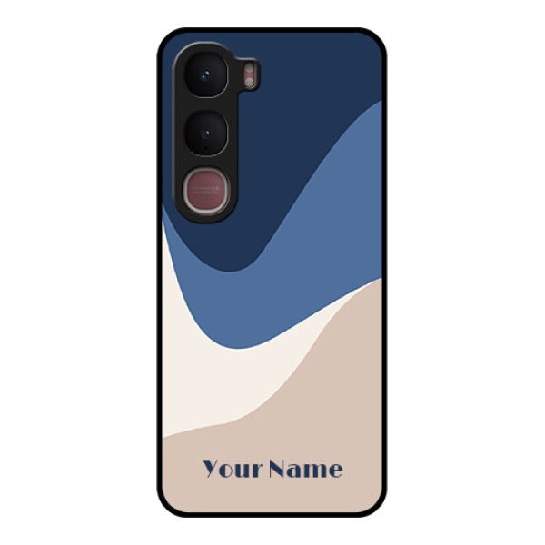 Vivo Y31 5G Custom Glass Phone Case - Abstract Drip Art Design