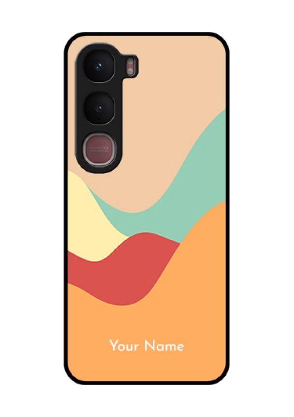 Vivo Y31 5G Custom Glass Phone Case - Ocean Waves Multi - Colour Design
