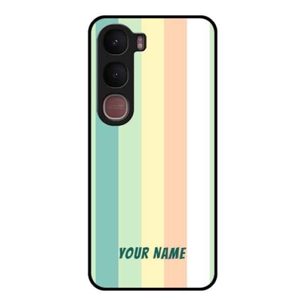 Vivo Y31 5G Custom Glass Phone Case - Multi - Colour Stripes Design Vivo Y31 5G Custom Glass Phone Case - Multi - Colour Stripes Design