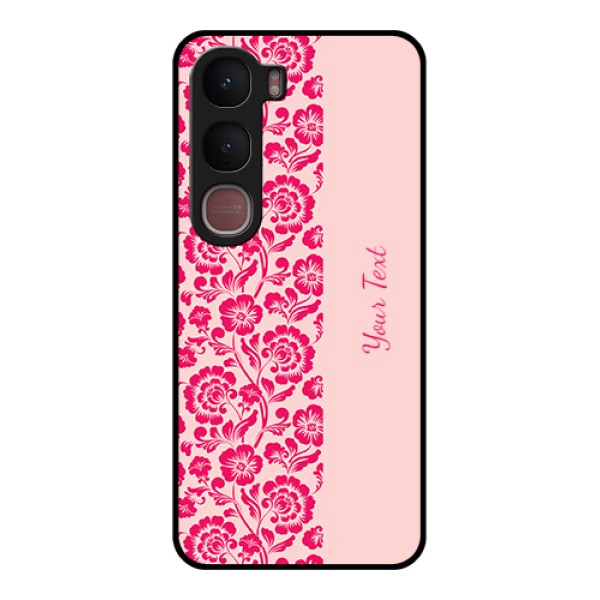 Vivo Y31 5G Custom Glass Phone Case - Attractive Floral Pattern Design