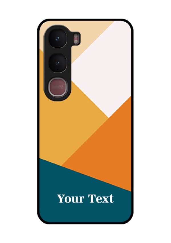 Vivo Y31 5G Custom Glass Phone Case - Stacked Multi - Colour Design
