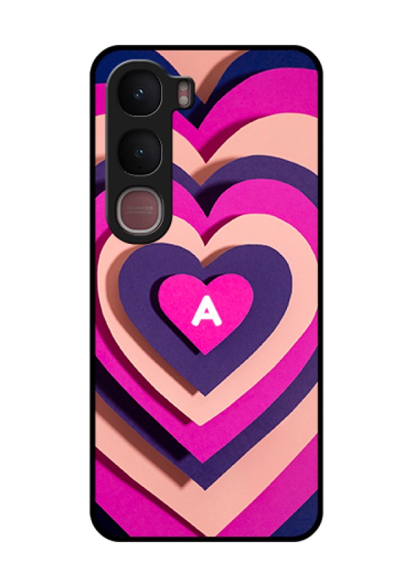 Vivo Y31 5G Custom Glass Phone Case - Cute Heart Pattern Design