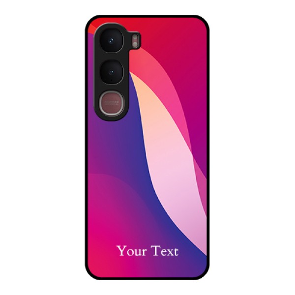 Vivo Y31 5G Custom Glass Phone Case - Digital Abstract Overlap Design Vivo Y31 5G Custom Glass Phone Case - Digital Abstract Overlap Design