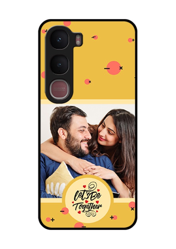 Vivo Y31 5G Custom Glass Phone Case - Lets Be Together Design