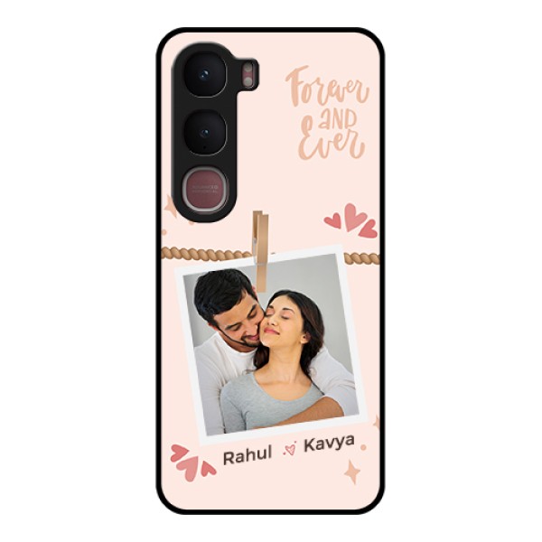 Vivo Y31 5G Custom Glass Phone Case - Forever And Ever Love Design Vivo Y31 5G Custom Glass Phone Case - Forever And Ever Love Design