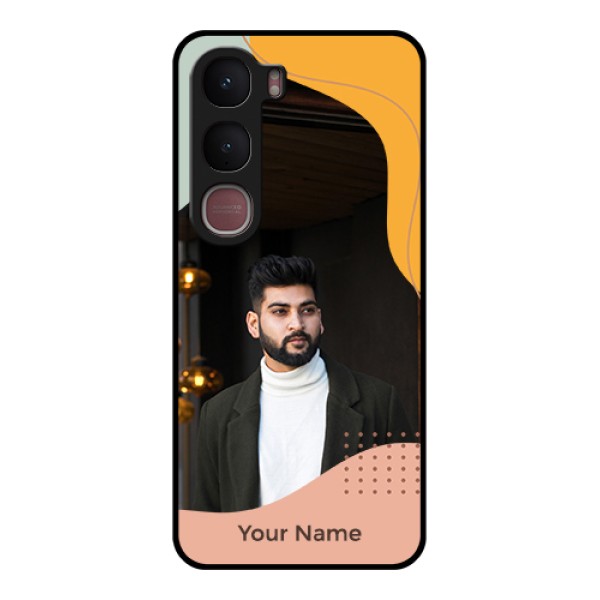 Vivo Y31 5G Custom Glass Phone Case - Tri - Coloured Overlay Design Vivo Y31 5G Custom Glass Phone Case - Tri - Coloured Overlay Design