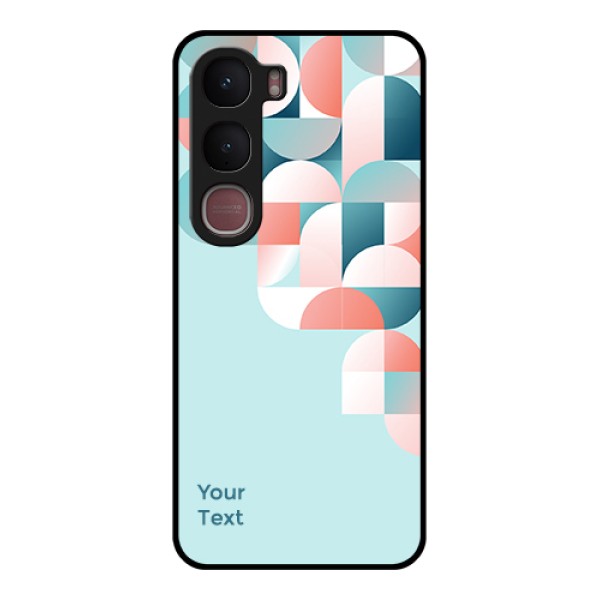 Vivo Y31 5G Custom Glass Phone Case - Stylish Semi - Circle Pattern Design