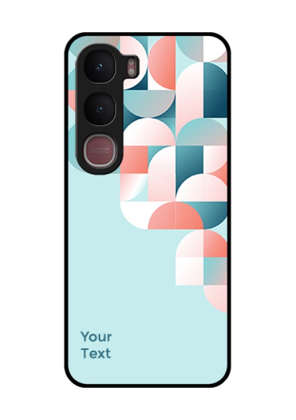 Vivo Y31 5G Custom Glass Phone Case - Stylish Semi - Circle Pattern Design