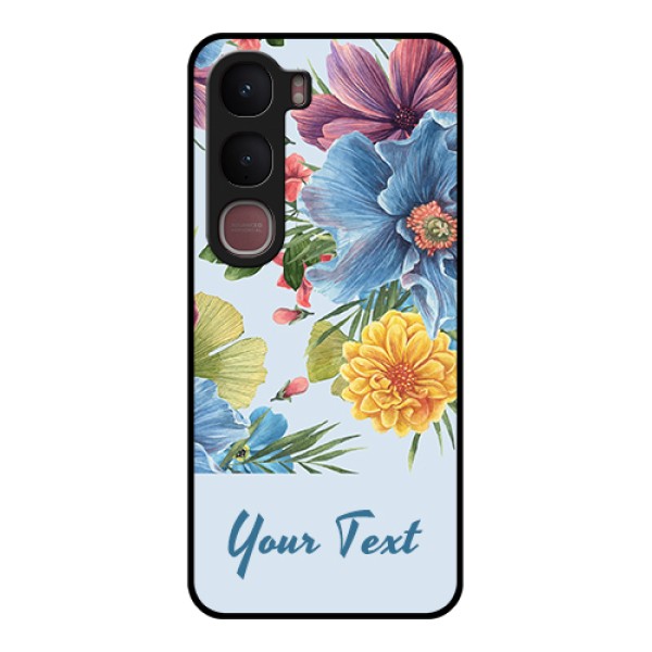 Vivo Y31 5G Custom Glass Phone Case - Stunning Watercolored Flowers Painting Design Vivo Y31 5G Custom Glass Phone Case - Stunning Watercolored Flowers Painting Design