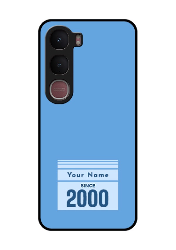 Vivo Y31 5G Custom Glass Phone Case - Custom Year Of Birth Design