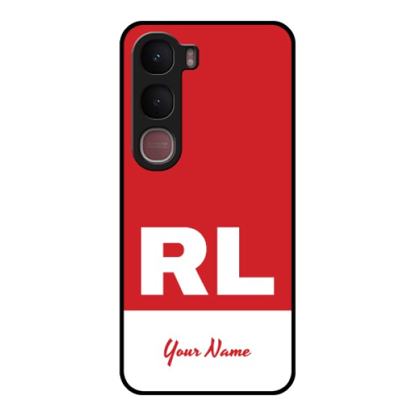 Vivo Y31 5G Custom Glass Phone Case - Dual Tone Custom Text Design