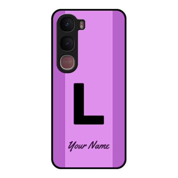 Vivo Y31 5G Custom Glass Phone Case - Tricolor Custom Text Design
