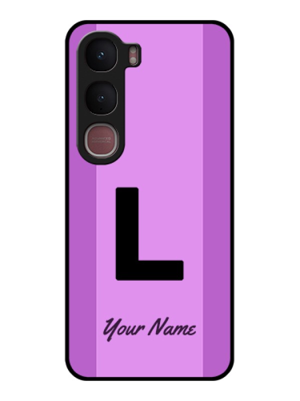 Custom Vivo Y31 5G Custom Glass Phone Case - Tricolor Custom Text Design