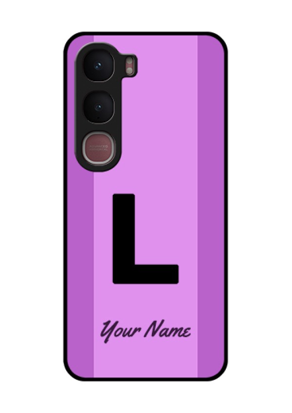 Vivo Y31 5G Custom Glass Phone Case - Tricolor Custom Text Design