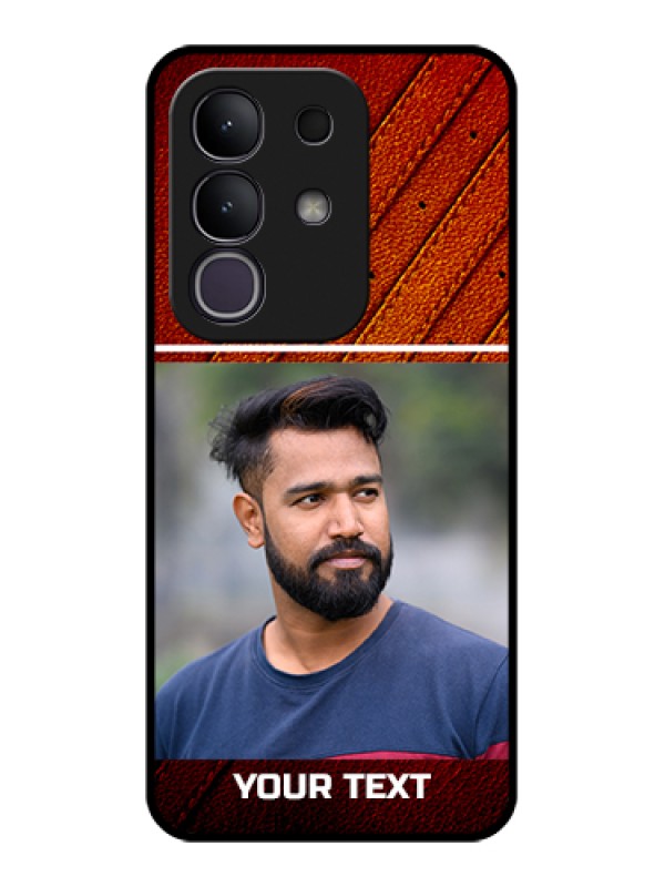 Custom Vivo Y31 Pro 5G Custom Glass Phone Case - Leather Phone Case Design