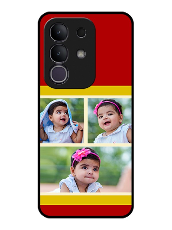 Custom Vivo Y31 Pro 5G Custom Glass Phone Case - Multiple Pic Upload Design