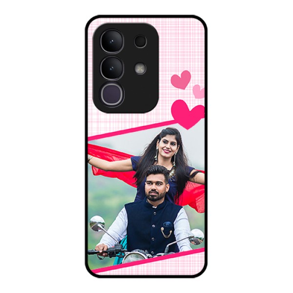 Vivo Y31 Pro 5G Custom Glass Phone Case - Love Shape Heart Design