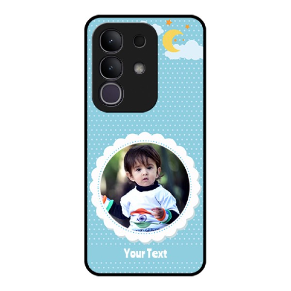 Vivo Y31 Pro 5G Custom Glass Phone Case - Violet Pattern Design