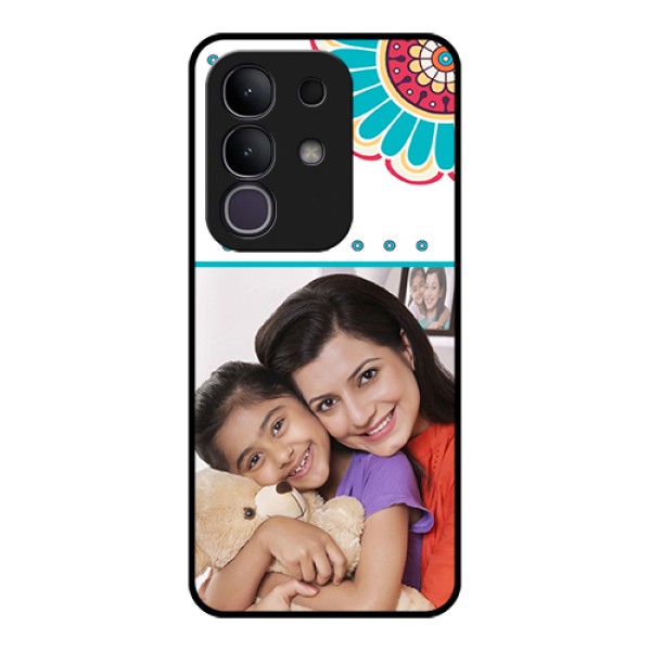 Vivo Y31 Pro 5G Custom Glass Phone Case - Flower Design