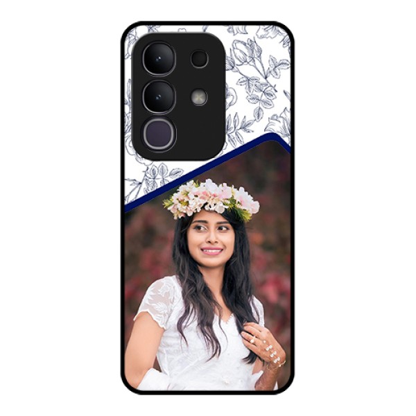Vivo Y31 Pro 5G Custom Glass Phone Case - Classy Floral Design