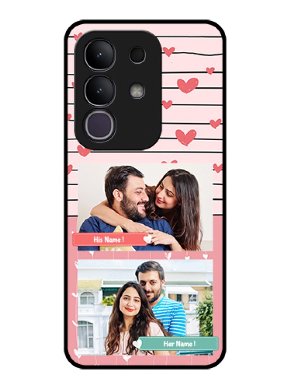 Custom Vivo Y31 Pro 5G Custom Glass Phone Case - Photo With Heart Design
