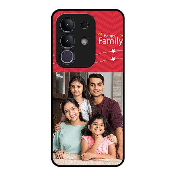 Vivo Y31 Pro 5G Custom Glass Phone Case - Happy Family Design