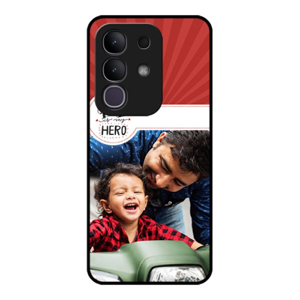 Vivo Y31 Pro 5G Custom Glass Phone Case - My Dad Hero Design