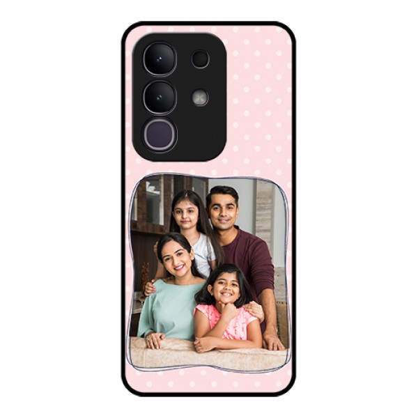 Vivo Y31 Pro 5G Custom Glass Phone Case - Family With Dots Design