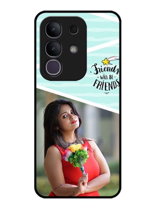 Custom Vivo Y31 Pro 5G Custom Glass Phone Case - Friends Picture Icon Design