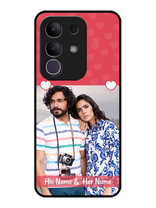 Custom Vivo Y31 Pro 5G Custom Glass Phone Case - Simple Love Design