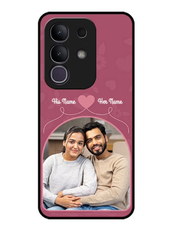 Custom Vivo Y31 Pro 5G Custom Glass Phone Case - Love Floral Design