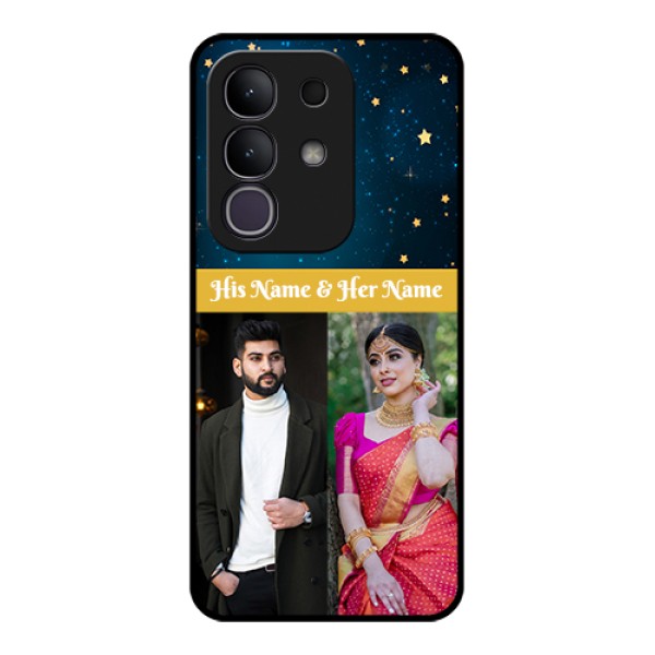 Vivo Y31 Pro 5G Custom Glass Phone Case - Galaxy Stars Backdrop Design