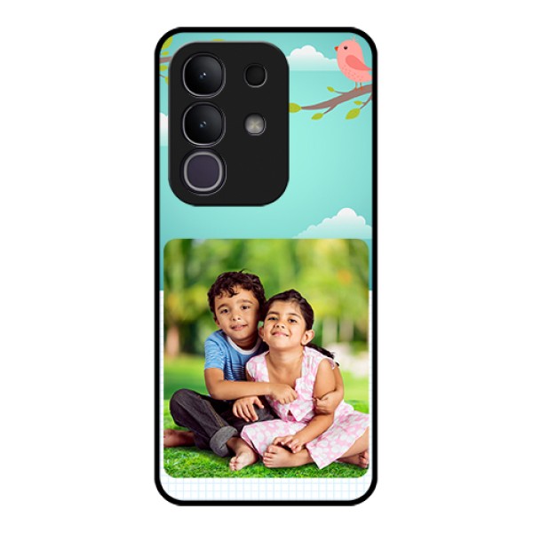 Vivo Y31 Pro 5G Custom Glass Phone Case - Doodle Love Design
