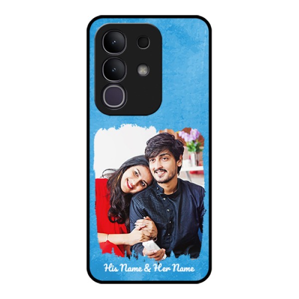 Vivo Y31 Pro 5G Custom Glass Phone Case - Blue Color Vintage Design Vivo Y31 Pro 5G Custom Glass Phone Case - Blue Color Vintage Design