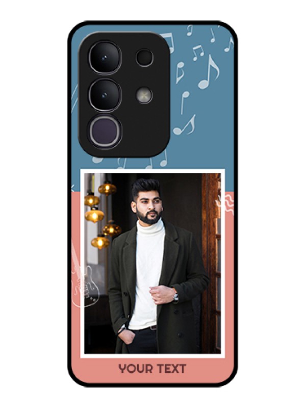 Custom Vivo Y31 Pro 5G Custom Glass Phone Case - With Color Musical Note Design