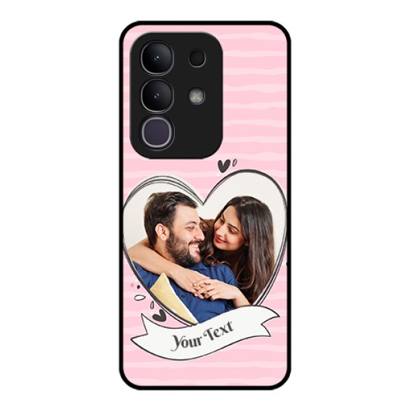 Vivo Y31 Pro 5G Custom Glass Phone Case - Vintage Heart Design