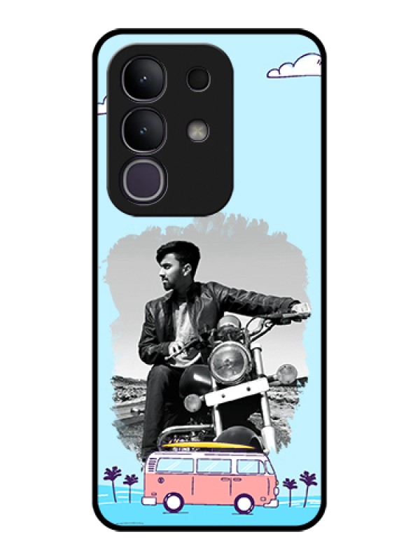 Custom Vivo Y31 Pro 5G Custom Glass Phone Case - Travel & Adventure Design