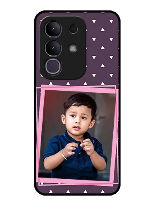 Custom Vivo Y31 Pro 5G Custom Glass Phone Case - Triangle Pattern Dotted Design