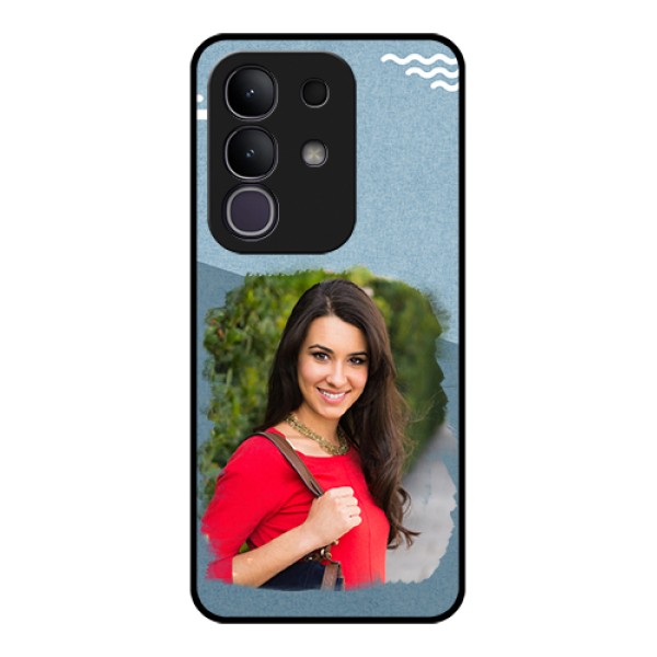 Vivo Y31 Pro 5G Custom Glass Phone Case - Grunge Line Art Design