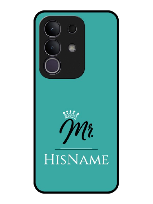 Custom Vivo Y31 Pro 5G Custom Glass Phone Case - Mr With Name Design