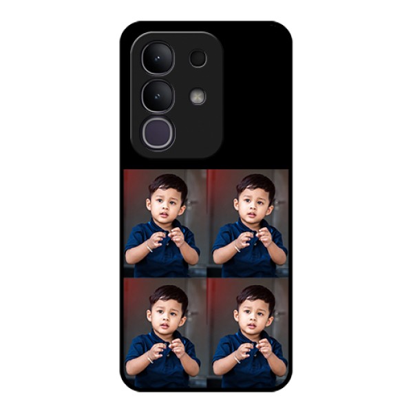 Vivo Y31 Pro 5G Custom Glass Phone Case - 4 Image Holder Design