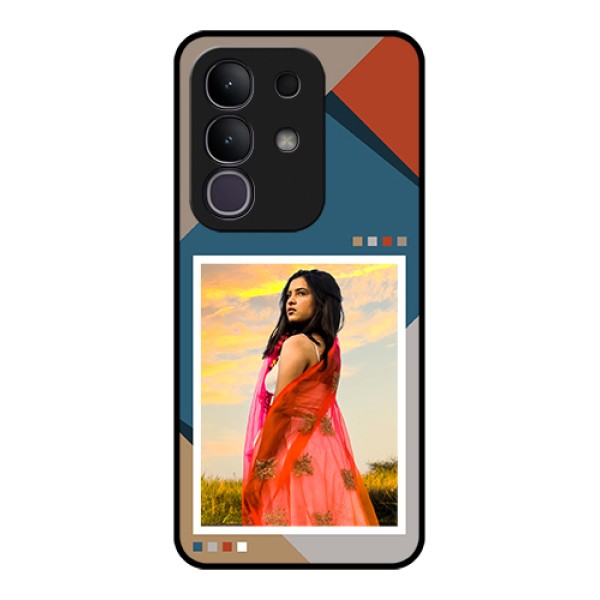 Vivo Y31 Pro 5G Custom Glass Phone Case - Retro Color Pallet Design Vivo Y31 Pro 5G Custom Glass Phone Case - Retro Color Pallet Design