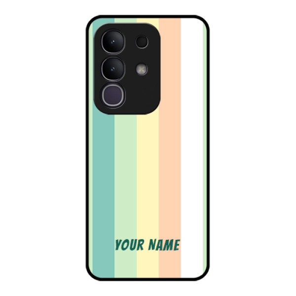 Vivo Y31 Pro 5G Custom Glass Phone Case - Multi - Colour Stripes Design Vivo Y31 Pro 5G Custom Glass Phone Case - Multi - Colour Stripes Design